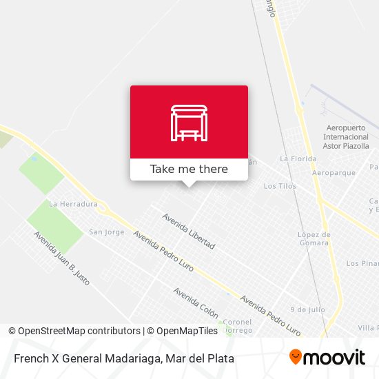 French X General Madariaga map