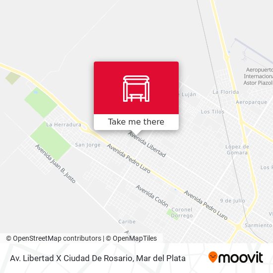 Av. Libertad X Ciudad De Rosario map
