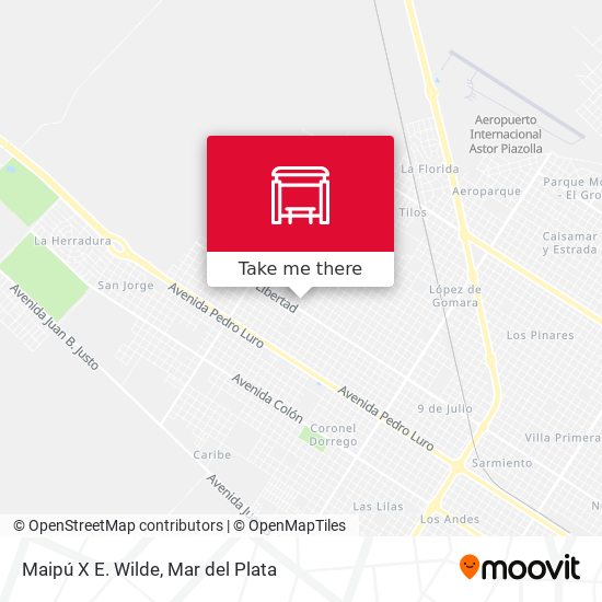 Maipú X E. Wilde map