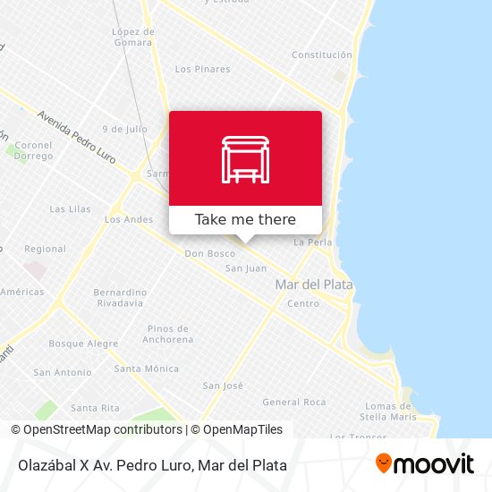 Olazábal X Av. Pedro Luro map