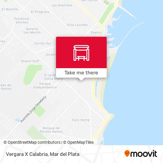 Vergara X Calabria map