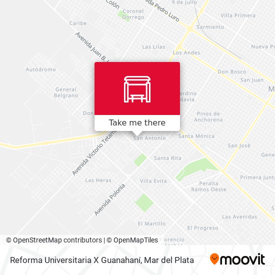 Reforma Universitaria X Guanahaní map