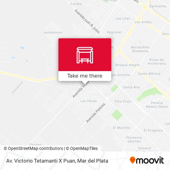 Mapa de Av. Victorio Tetamanti X Puan
