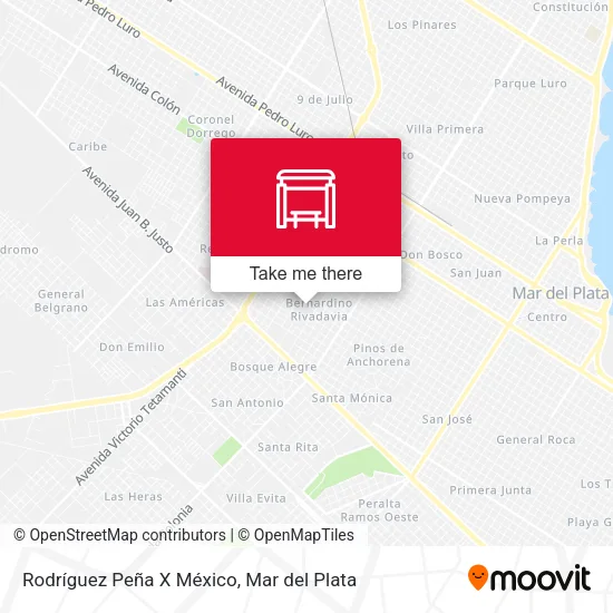 Rodríguez Peña X México map