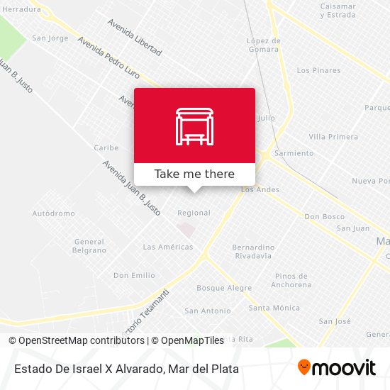 Estado De Israel X Alvarado map