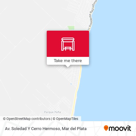 Mapa de Av. Soledad Y Cerro Hermoso