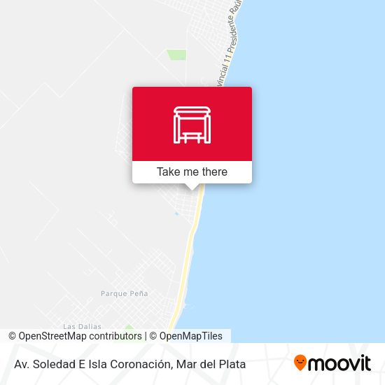 Av. Soledad E Isla Coronación map