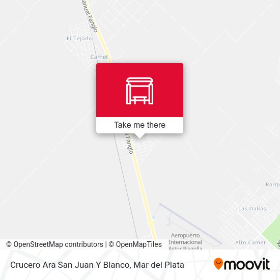 Crucero Ara San Juan Y Blanco map
