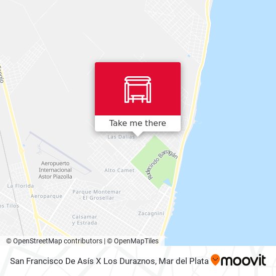 San Francisco De Asís X Los Duraznos map