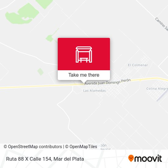 Ruta 88 X Calle 154 map