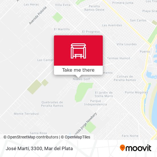 José Martí, 3300 map