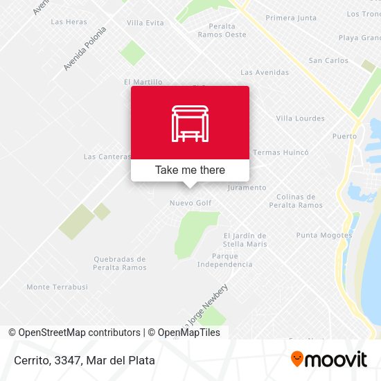 Mapa de Cerrito, 3347
