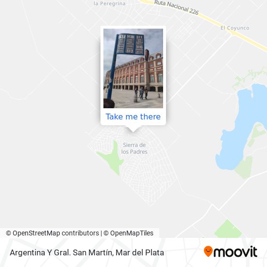 Mapa de Argentina Y Gral. San Martín
