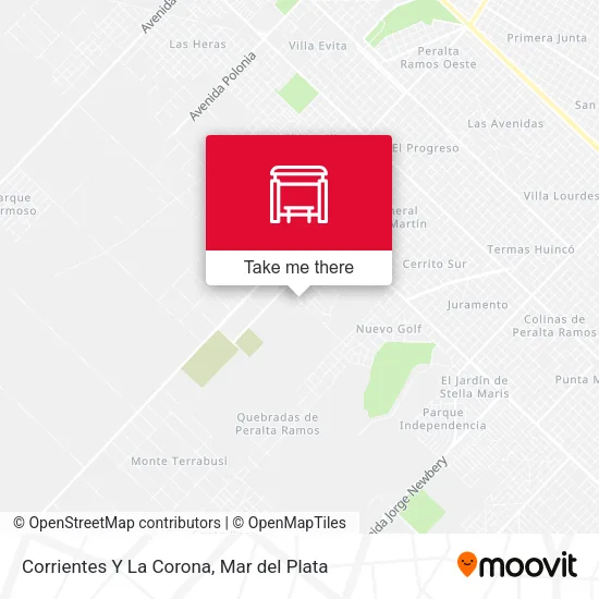 Mapa de Corrientes Y La Corona