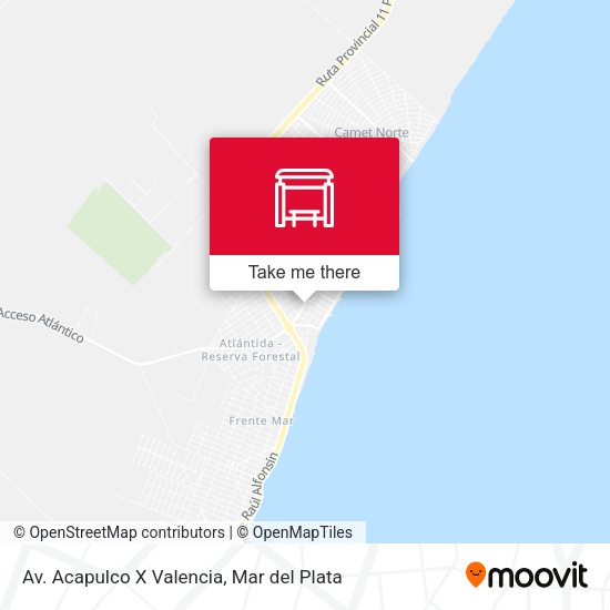 Av. Acapulco X Valencia map
