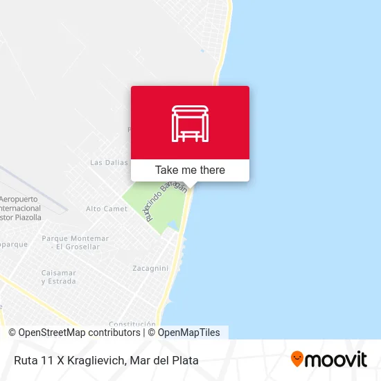 Ruta 11 X Kraglievich map