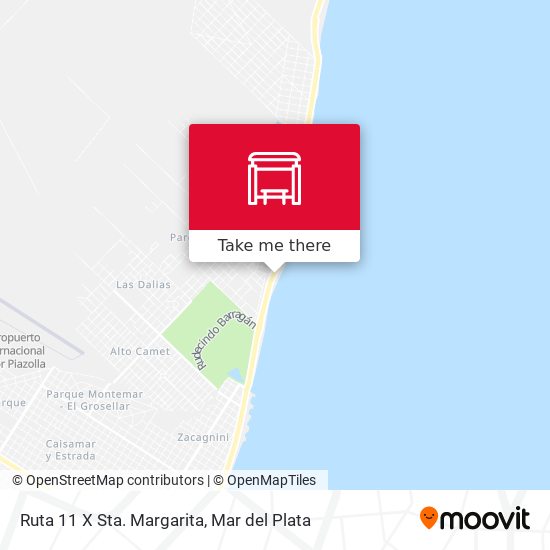 Mapa de Ruta 11 X Sta. Margarita