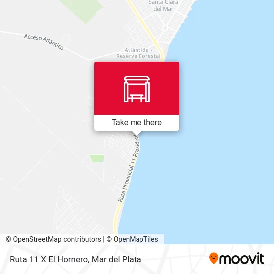 Ruta 11 X El Hornero map