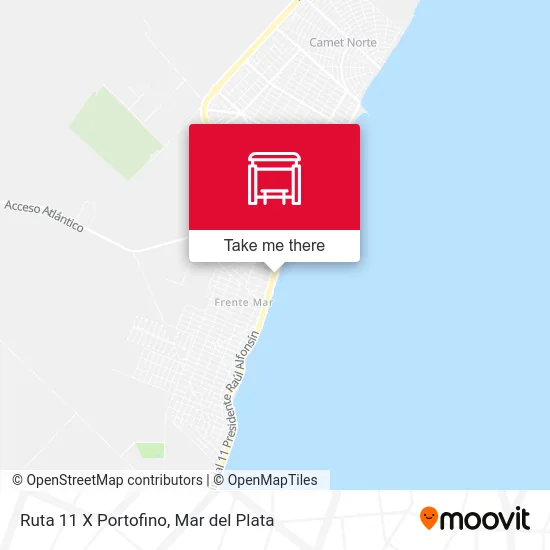 Ruta 11 X Portofino map