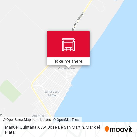 Manuel Quintana X Av. José De San Martín map