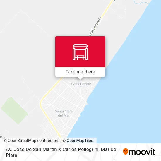 Av. José De San Martín X Carlos Pellegrini map