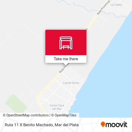Ruta 11 X Benito Machado map