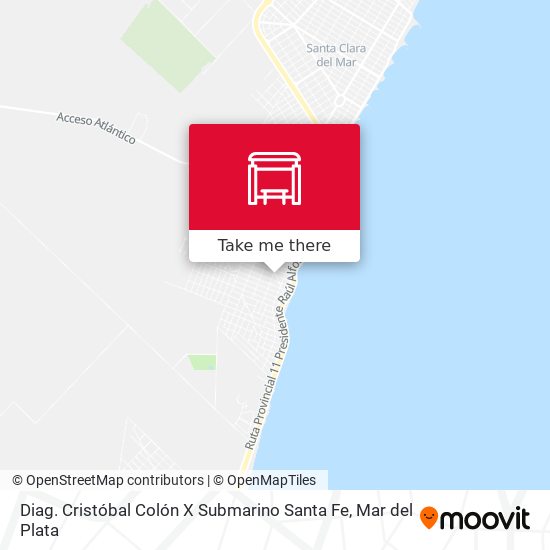 Diag. Cristóbal Colón X Submarino Santa Fe map