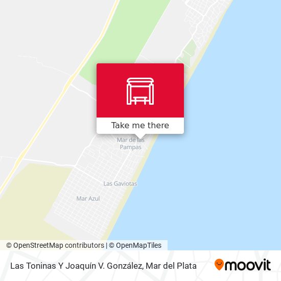 Las Toninas Y Joaquín V. González map
