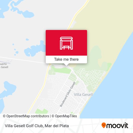 Villa Gesell Golf Club map
