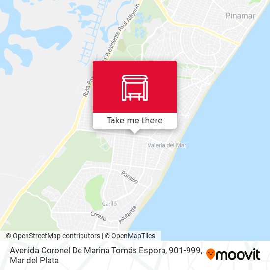 Mapa de Avenida Coronel De Marina Tomás Espora, 901-999