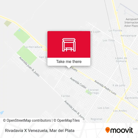 Rivadavia X Venezuela map