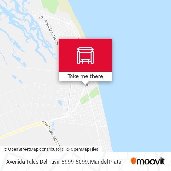 Mapa de Avenida Talas Del Tuyú, 5999-6099