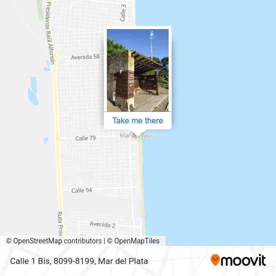 Calle 1 Bis, 8099-8199 map