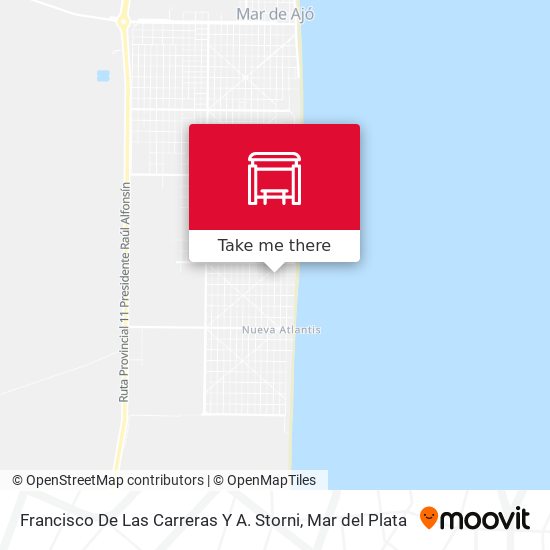 Francisco De Las Carreras Y A. Storni map