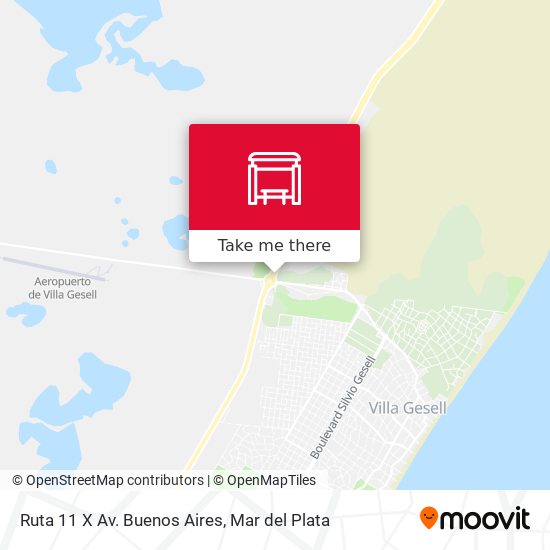 Mapa de Ruta 11 X Av. Buenos Aires