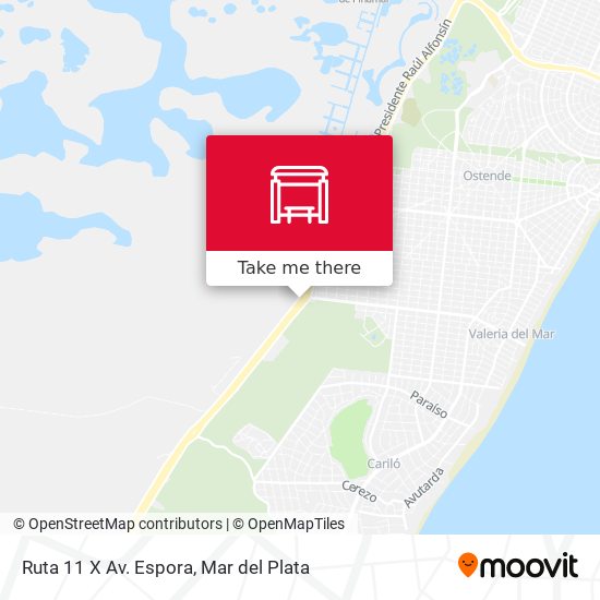 Ruta 11 X Av. Espora map