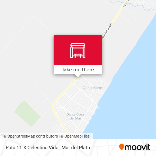 Ruta 11 X Celestino Vidal map