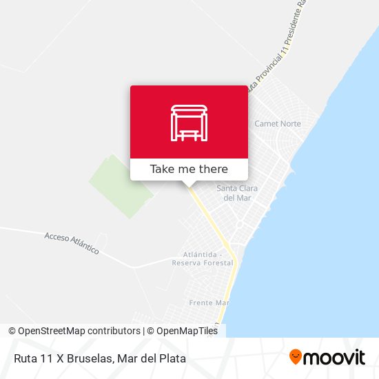 Ruta 11 X Bruselas map