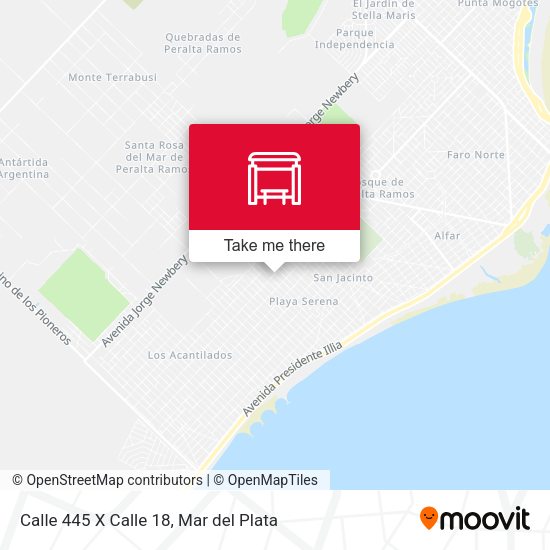 Calle 445 X Calle 18 map
