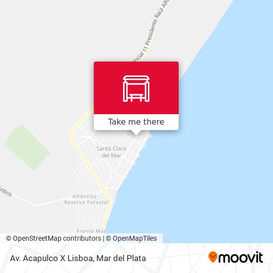 Av. Acapulco X Lisboa map