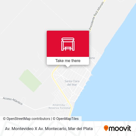 Av. Montevideo X Av. Montecarlo map