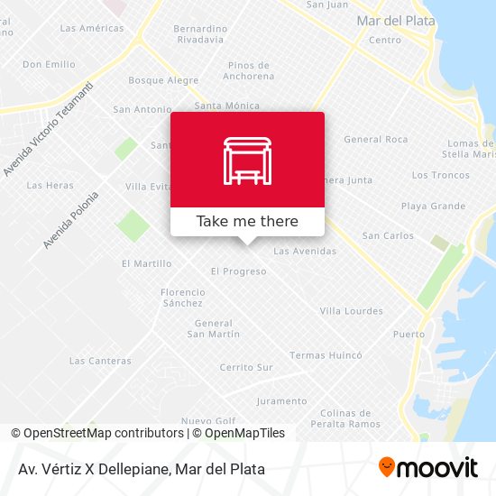 Av. Vértiz X Dellepiane map