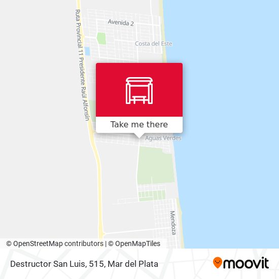 Destructor San Luis, 515 map