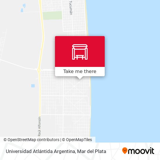 Universidad Atlántida Argentina map