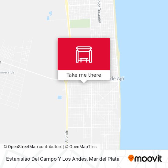 Mapa de Estanislao Del Campo Y Los Andes