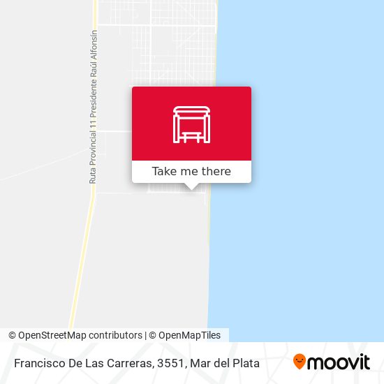 Francisco De Las Carreras, 3551 map