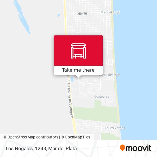 Los Nogales, 1243 map