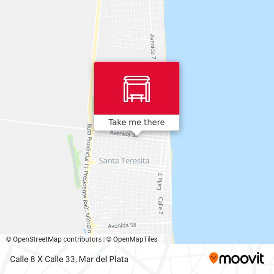 Calle 8 X Calle 33 map