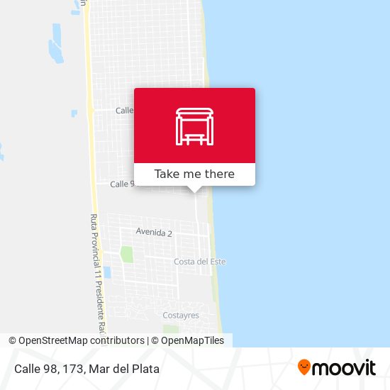 Mapa de Calle 98, 173
