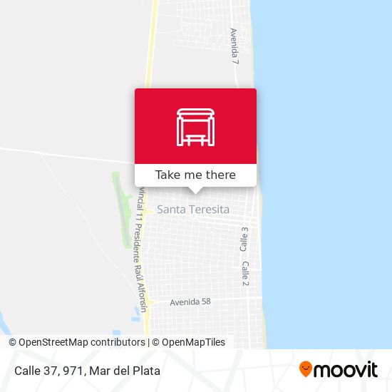 Mapa de Calle 37, 971